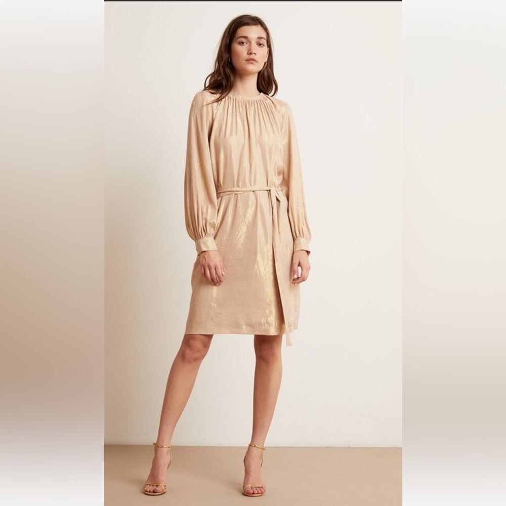 Velvet by Graham & Spencer Dasha Lame Dress - Size M EUC